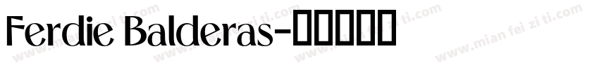Ferdie Balderas字体转换